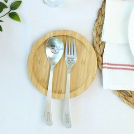 [MASISO] MASISO Goods Spoon+Fork 1Set-Stainless Steel Cutlery-Made in Korea